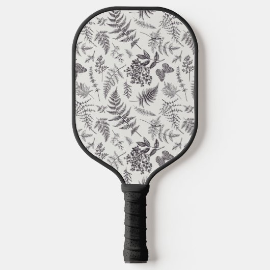  botanie & vlinderpatroon pickleball paddle (Voorkant)