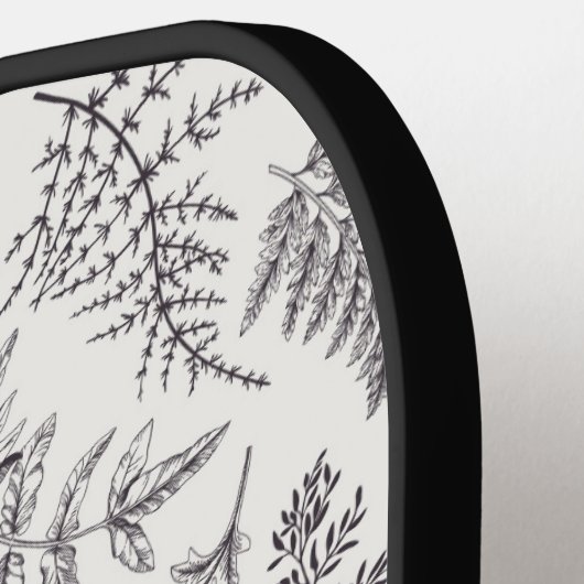  botanie & vlinderpatroon pickleball paddle (Links Detail)