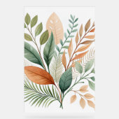 Botanique Abstrait Wall Art - Feuilles tropicaux (Recto)