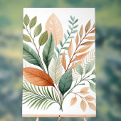 Botanique Abstrait Wall Art - Feuilles tropicaux (Neutre)