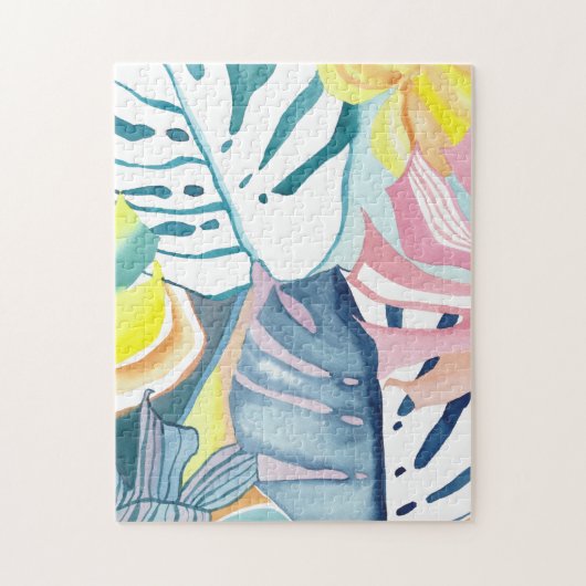 Botanique Abstraite aquarelle Art Jigsaw Puzzle (Vertical)