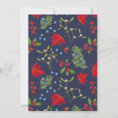 Botanique Automne Plante Fête Invitation (Dos)