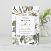 Botanique blanche | FAIRE-PART DE MARIAGE (Debout devant)