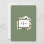 Botanique blanche | FAIRE-PART DE MARIAGE (Dos)