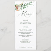 Botanique Boho Green Neutral Green Mariage Menu (Devant)