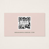 Botanique Boho vert Mariage QR Code carte RSVP (Dos)