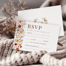 Botanique Bourgogne Automne Floral Mariage RSVP Ca