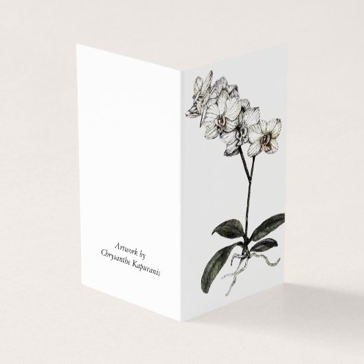 Botanique Card_Orchid plié (Outside)