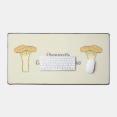 Botanique Chanterelle Mushroom Desk Mat (Clavier et souris)