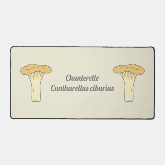 Botanique Chanterelle Mushroom Desk Mat (Recto)