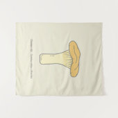 Botanique Chanterelle Tapisserie de champignons (Devant (Horizontal))