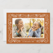 Botanique d'automne | Carte photo de Thanksgiving (Devant)