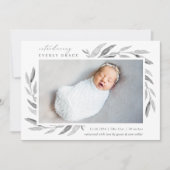 Botanique de printemps | Faire-part de naissance p (Devant)