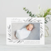 Botanique de printemps | Faire-part de naissance p (Debout devant)