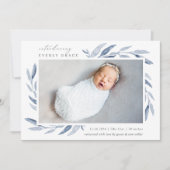 Botanique de printemps | Faire-part de naissance p (Devant)