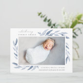 Botanique de printemps | Faire-part de naissance p (Debout devant)