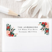 Botanique d'hiver | Étiquettes d'adresse de retour (En situation)