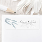 Botanique douce | Étiquette de l'adresse de retour (En situation)