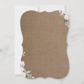 Botanique douce | Invitation au baptême (Dos)