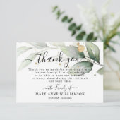 Botanique Elegant Funeral Carte de remerciements a (Debout devant)