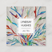 Botanique élégant Votre emploi Titre Carte de visi (Devant)