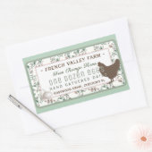 Botanique Étiquette de gros oeufs en carton avec H (Enveloppe)