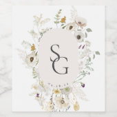 Botanique Étiquette de vin personnalisé (Étiquettes simples)