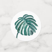 Botanique Feuille verte Tropical Party Confetti (Petit recto)