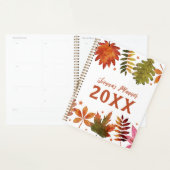 Botanique Feuilles d'automne Planificateur de feui (Devant avec enveloppe)