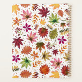 Botanique Feuilles d'automne Planificateur de feui (Dos)