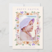 Botanique Floral Carte photo de Pâques (Devant)