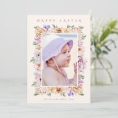 Botanique Floral Carte photo de Pâques (Debout devant)