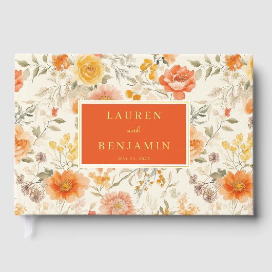 Botanique Florale Orange Joyeuse (Recto)