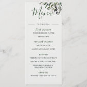 Botanique Italienne Branche d'Olivier Vert Menu Ma (Devant)