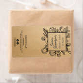 Botanique Kraft Soap Bar Étiquettes (En situation)