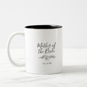 Botanique Mère Mariée à deux tons café Mug B&W
