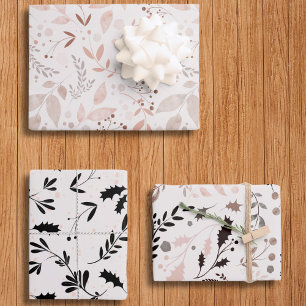 Botanique moderne Elegant Aquarelle Feuille Motif