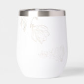 Botanique moderne Golden Nature Floral Mariage (Arrière)