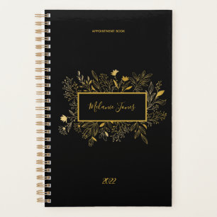 Botanique or noir rendez-vous Carnet 2022 Pla
