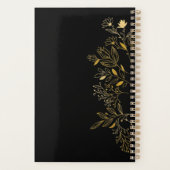 Botanique or noir rendez-vous Carnet 2022 Pla (Dos)