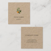 BOTANIQUE "ORANGE BLOSSOM" REDOUTÉ CARTE DE VISITE (Devant / Derrière)