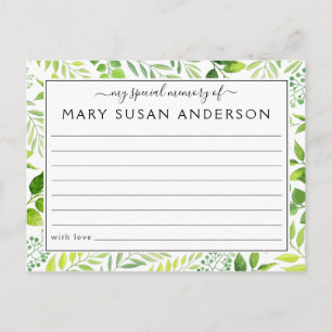 Botanique Partager une carte d'assiduité funéraire