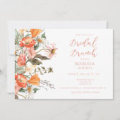 Botanique Pink Brunch Invitation à la douche nupti (Devant)