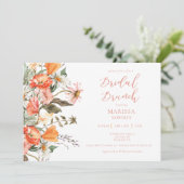Botanique Pink Brunch Invitation à la douche nupti (Debout devant)
