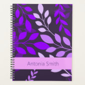 Botanique pourpre avec le planificateur de nom (Devant)