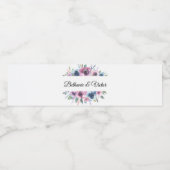 Botanique Ressort Floral Chic Étiquette bouteille (Étiquettes simples)