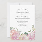 Botanique rose| Faire-part de mariage (Devant)