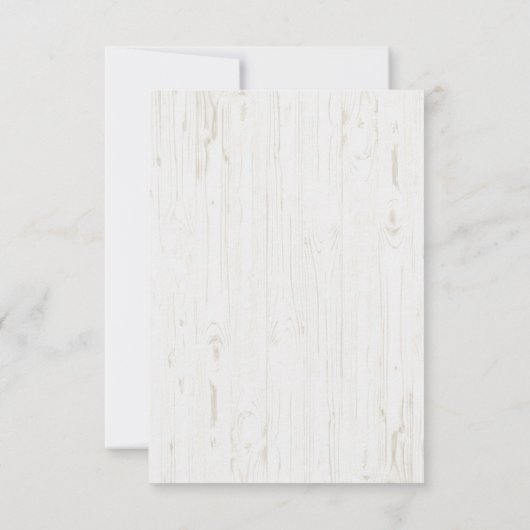 botanique rustique invitation baptême (Dos)