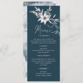 botanique rustique Mariage Dîner Menu Invitation (Devant / Derrière)