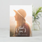 Botanique tendance | Graduation Merci photo (Debout devant)